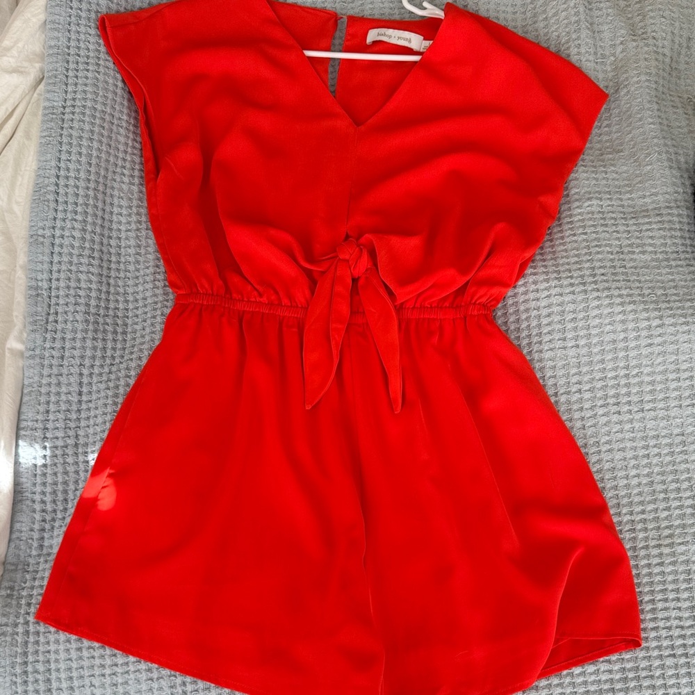 Bishop + Young Bold Red romper